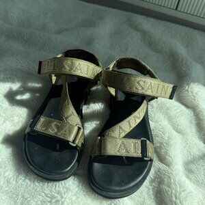 AllSaints Strappy Sandals in Olive